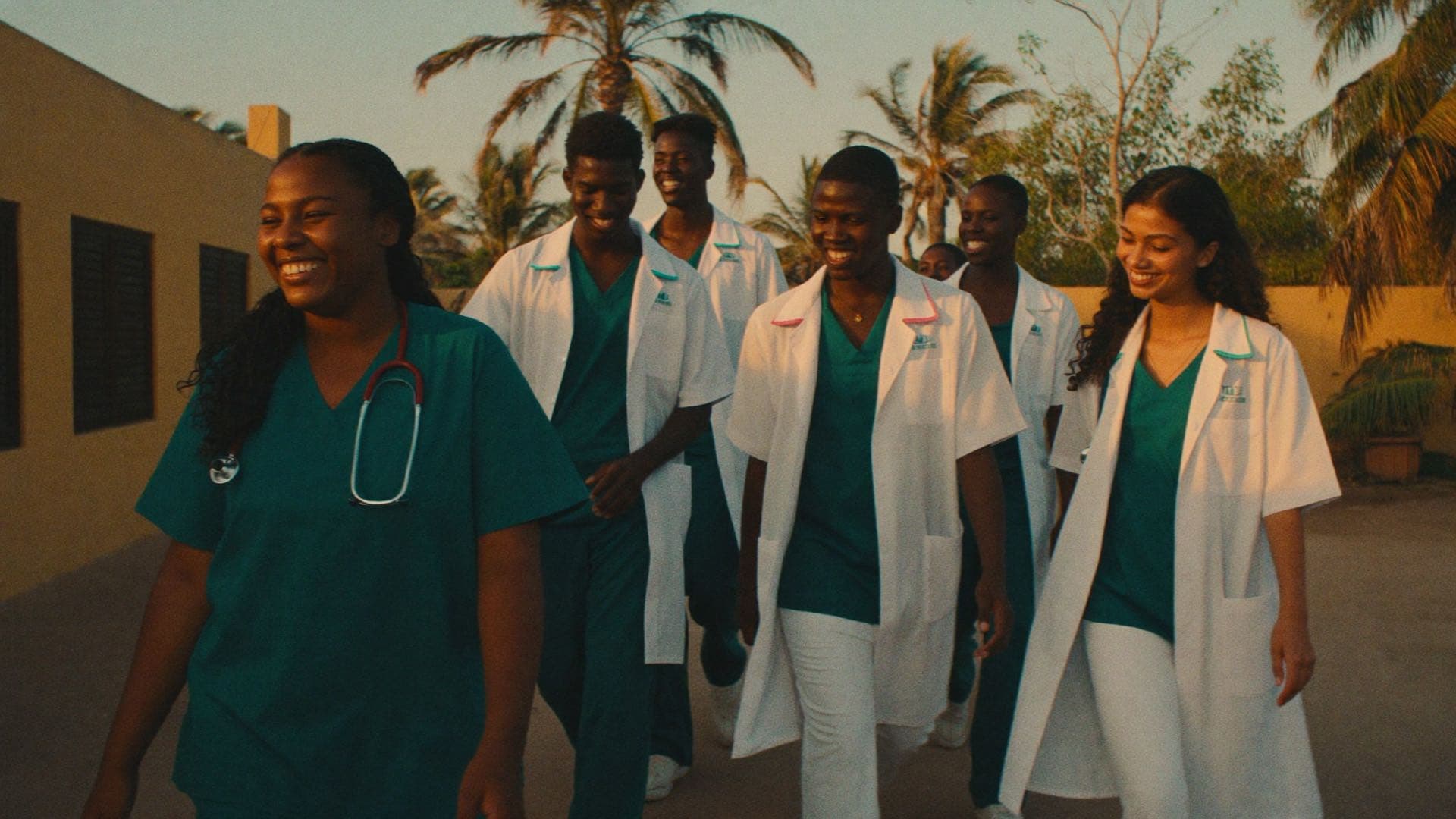 Akomapa student leaders providing community health care